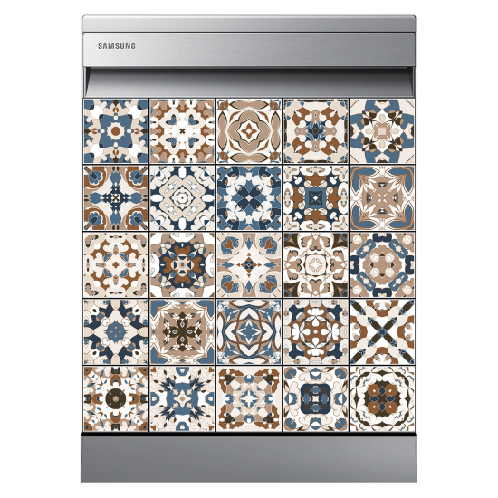 Dishwasher Sticker - Cement tiles