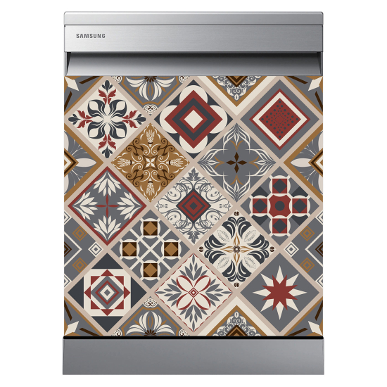 Dishwasher Sticker - Cement tiles