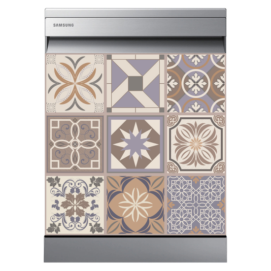 Dishwasher Sticker - Cement tiles