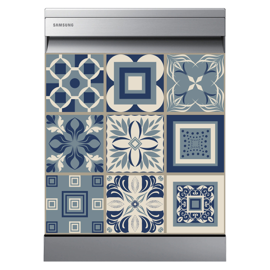 Dishwasher Sticker - Cement tiles