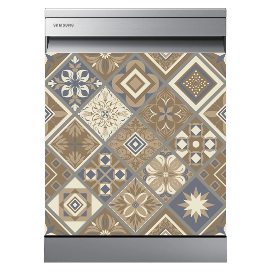 Dishwasher Sticker - Cement tiles