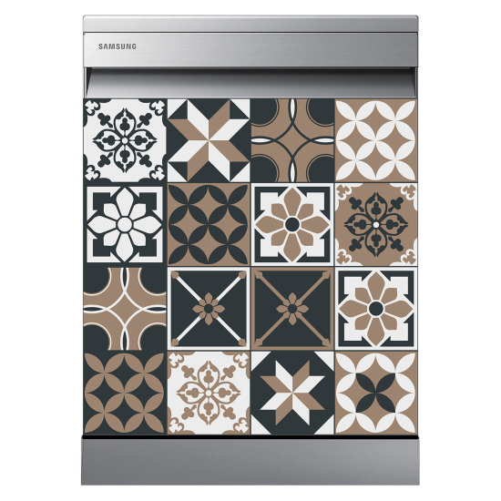 Dishwasher Sticker - Cement tiles