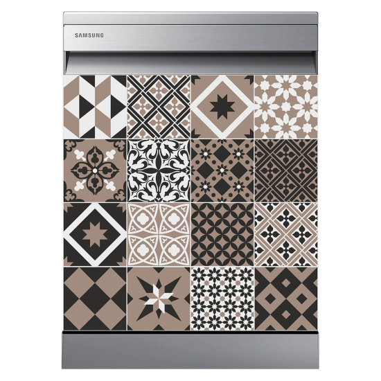 Dishwasher Sticker - Cement tiles