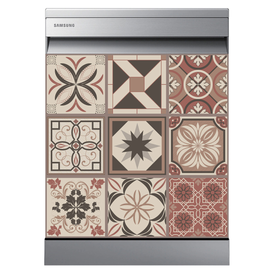 Dishwasher Sticker - Cement tiles