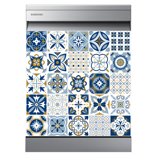 Dishwasher Sticker - Cement tiles