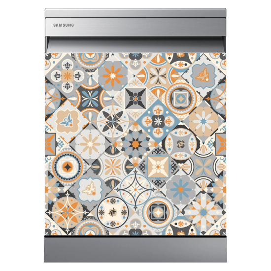 Dishwasher Sticker - Cement tiles