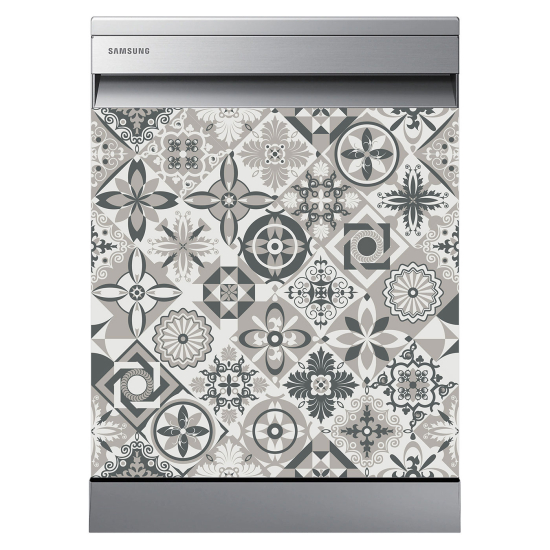 Dishwasher Sticker - Cement tiles