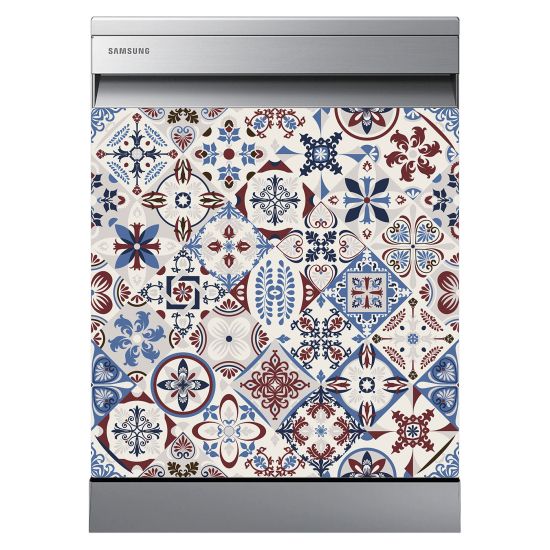 Dishwasher Sticker - Cement tiles