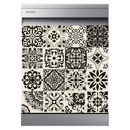 Dishwasher Sticker - Cement tiles