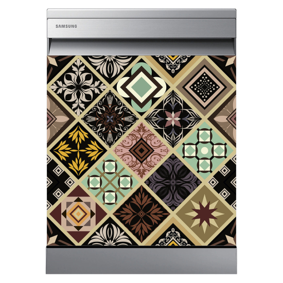 Dishwasher Sticker - Cement tiles