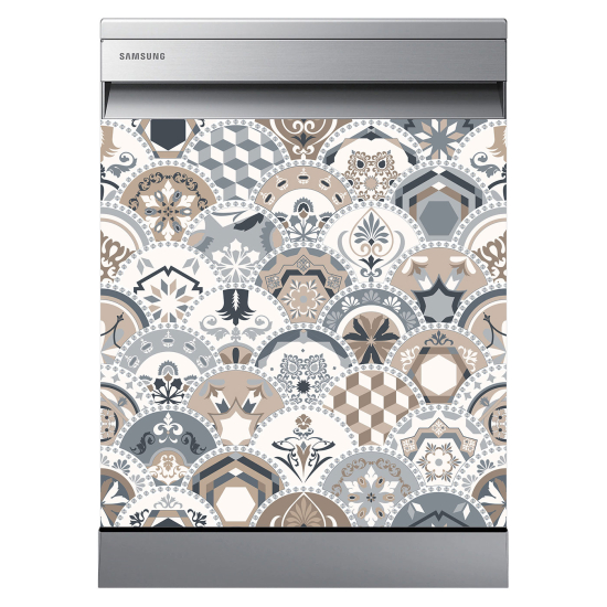 Dishwasher Sticker - Cement tiles