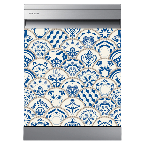 Dishwasher Sticker - Cement tiles