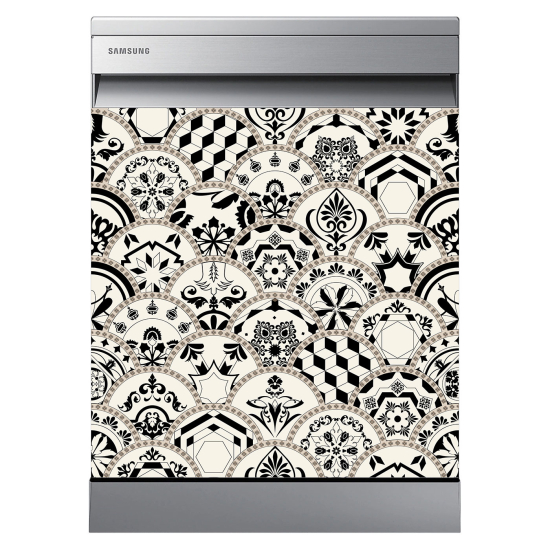 Dishwasher Sticker - Cement tiles