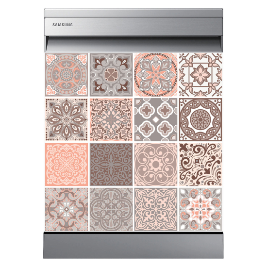 Dishwasher Sticker - Cement tiles