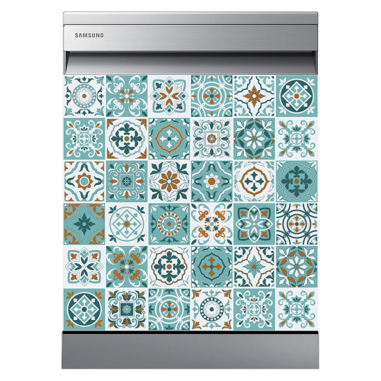 Dishwasher Sticker - Cement tiles