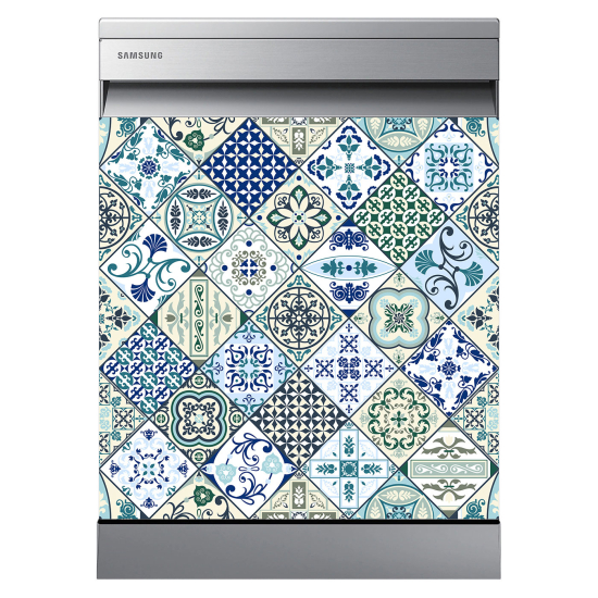 Dishwasher Sticker - Cement tiles