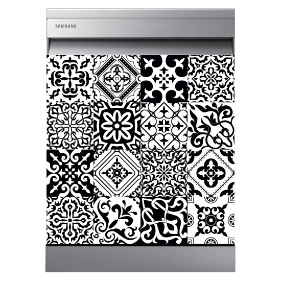 Dishwasher Sticker - Cement tiles