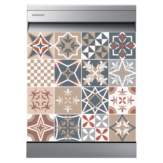 Dishwasher Sticker - Cement tiles