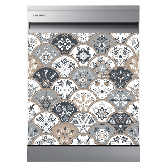 Dishwasher Sticker - Cement tiles