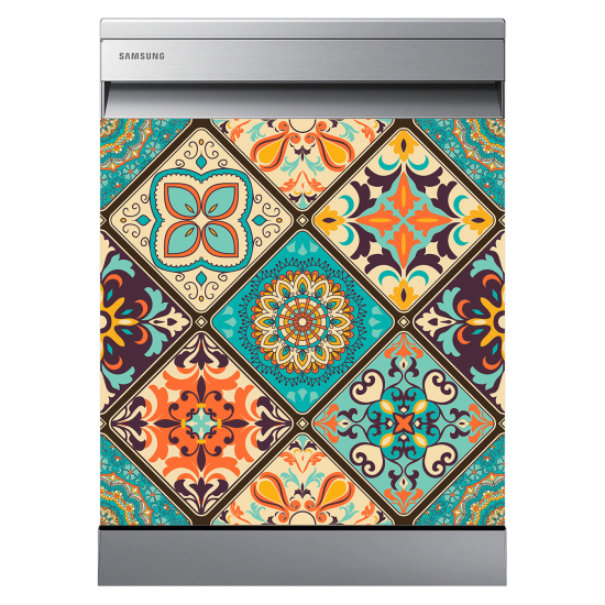 Dishwasher Sticker - Cement tiles