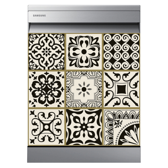 Dishwasher Sticker - Cement tiles