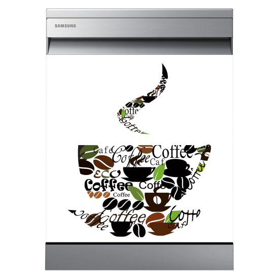 Dishwasher Sticker - Coffee