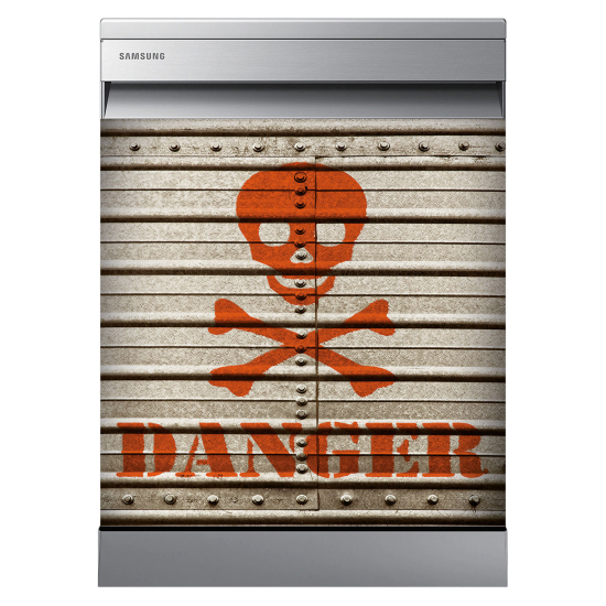 Dishwasher Sticker - Danger