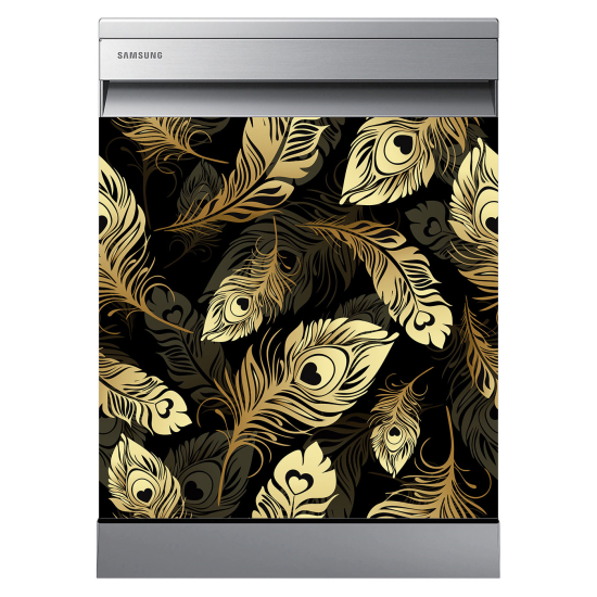 Dishwasher Sticker - Feathers