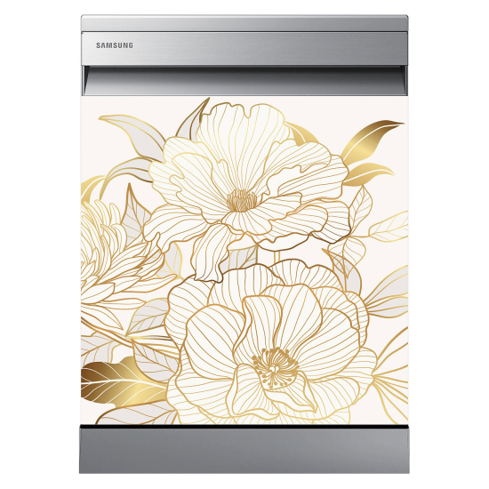 Dishwasher Sticker - Flowers