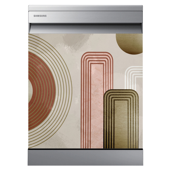 Dishwasher Sticker - Geometric pattern