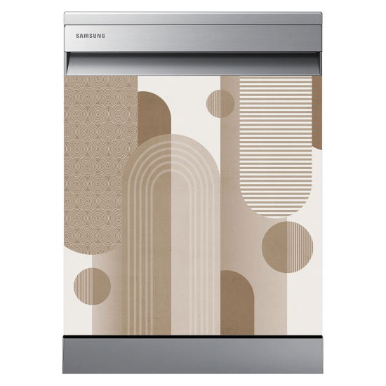 Dishwasher Sticker - Geometric pattern