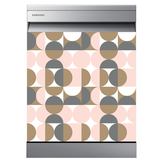 Dishwasher Sticker - Geometric pattern