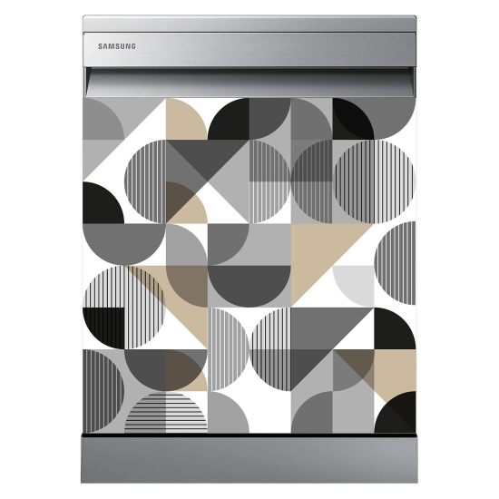 Dishwasher Sticker - Geometric pattern