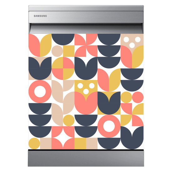 Dishwasher Sticker - Geometric pattern