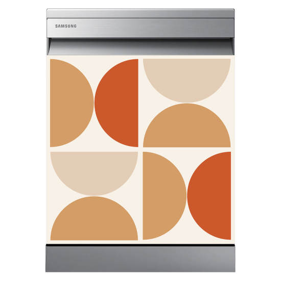 Dishwasher Sticker - Geometric pattern