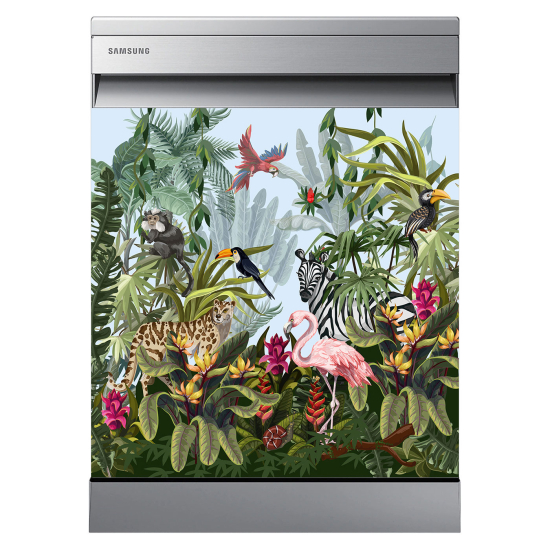 Dishwasher Sticker - Jungle Animals