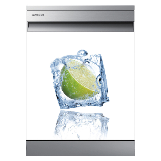 Dishwasher Sticker - Lime Ice Cube