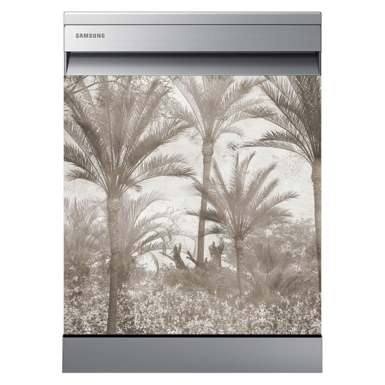 Dishwasher Sticker - Tropical forest