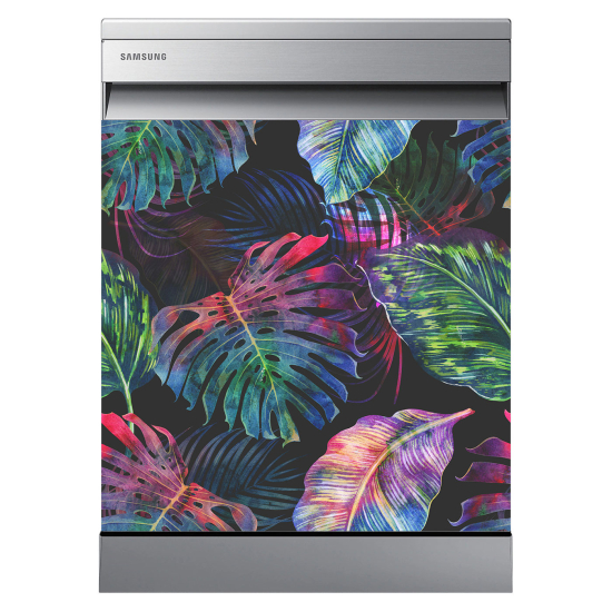 Dishwasher Sticker - Tropical leaves