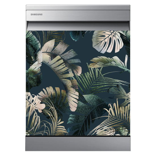 Dishwasher Sticker - Tropical leaves