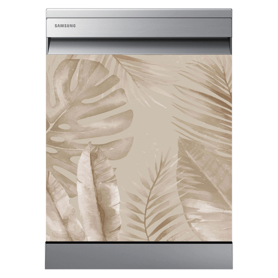 Dishwasher Sticker - Tropical leaves