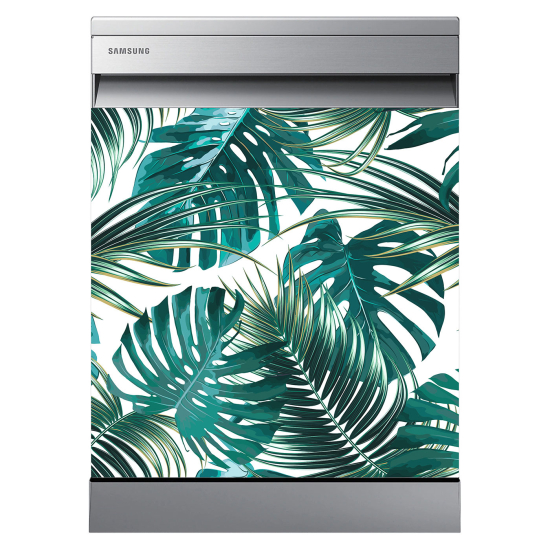 Dishwasher Sticker - Tropical leaves