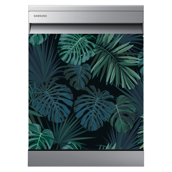 Dishwasher Sticker - Tropical leaves