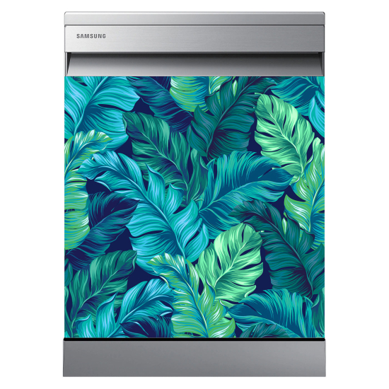 Dishwasher Sticker - Tropical leaves