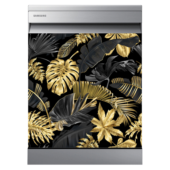 Dishwasher Sticker - Tropical leaves