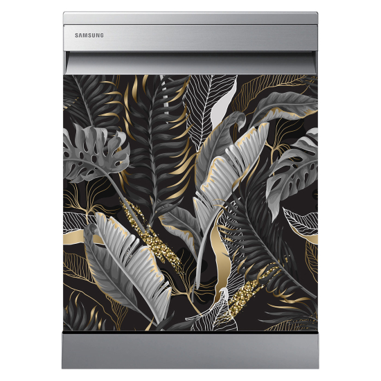 Dishwasher Sticker - Tropical leaves