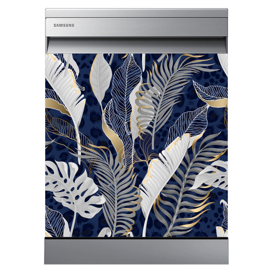 Dishwasher Sticker - Tropical leaves