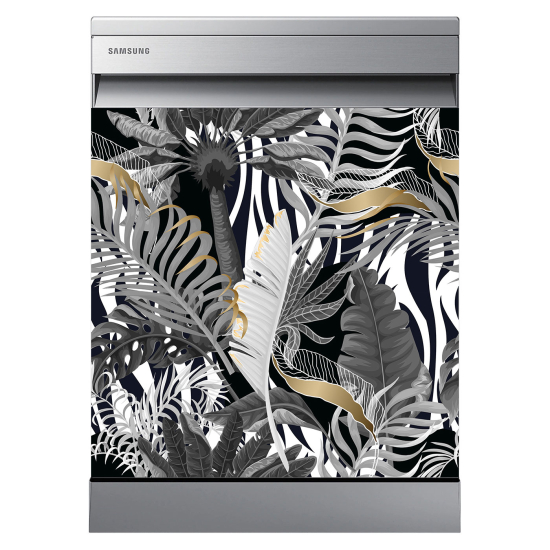 Dishwasher Sticker - Tropical leaves