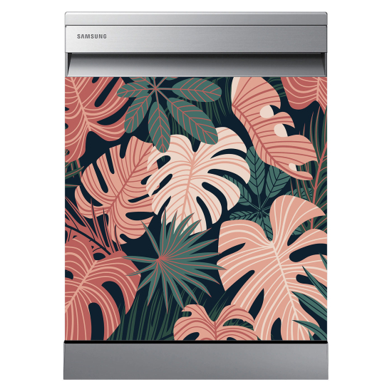 Dishwasher Sticker - Tropical leaves