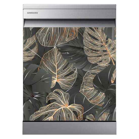 Dishwasher Sticker - Tropical leaves